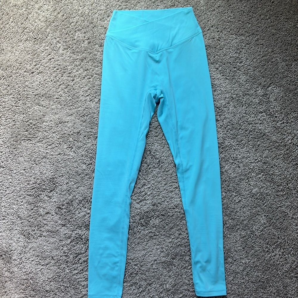 PARAGON Turquoise Blue High-Waist Leggings - Picture 3 of 4